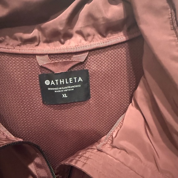 Athleta Women's Rust/Brown Raincoat Jacket - Picture 3 of 3